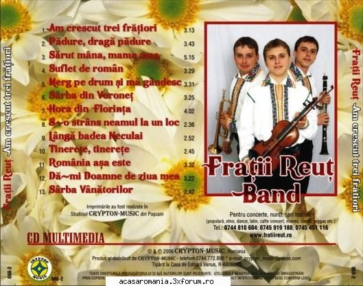 Fratii Reut - Am Crescut 3 Fratiori [ALBUM] - Fratii Reut - Am Crescut 3 Fratiori DOWNLOAD - Muzica populara