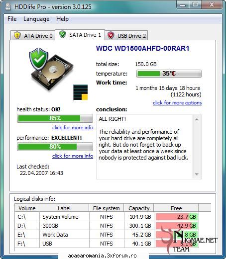 HDDlife PRO - HDDlife PRO HDDlife will: * Control the health of - Software