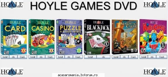 Hoyle Games DVD October 2007 - Hoyle Games DVD October 2007 Includes:  Card - Full games