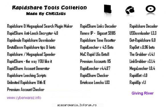Rapidshare Tools Collection - Rapidshare Tools Collection Download pass: O sa - Software
